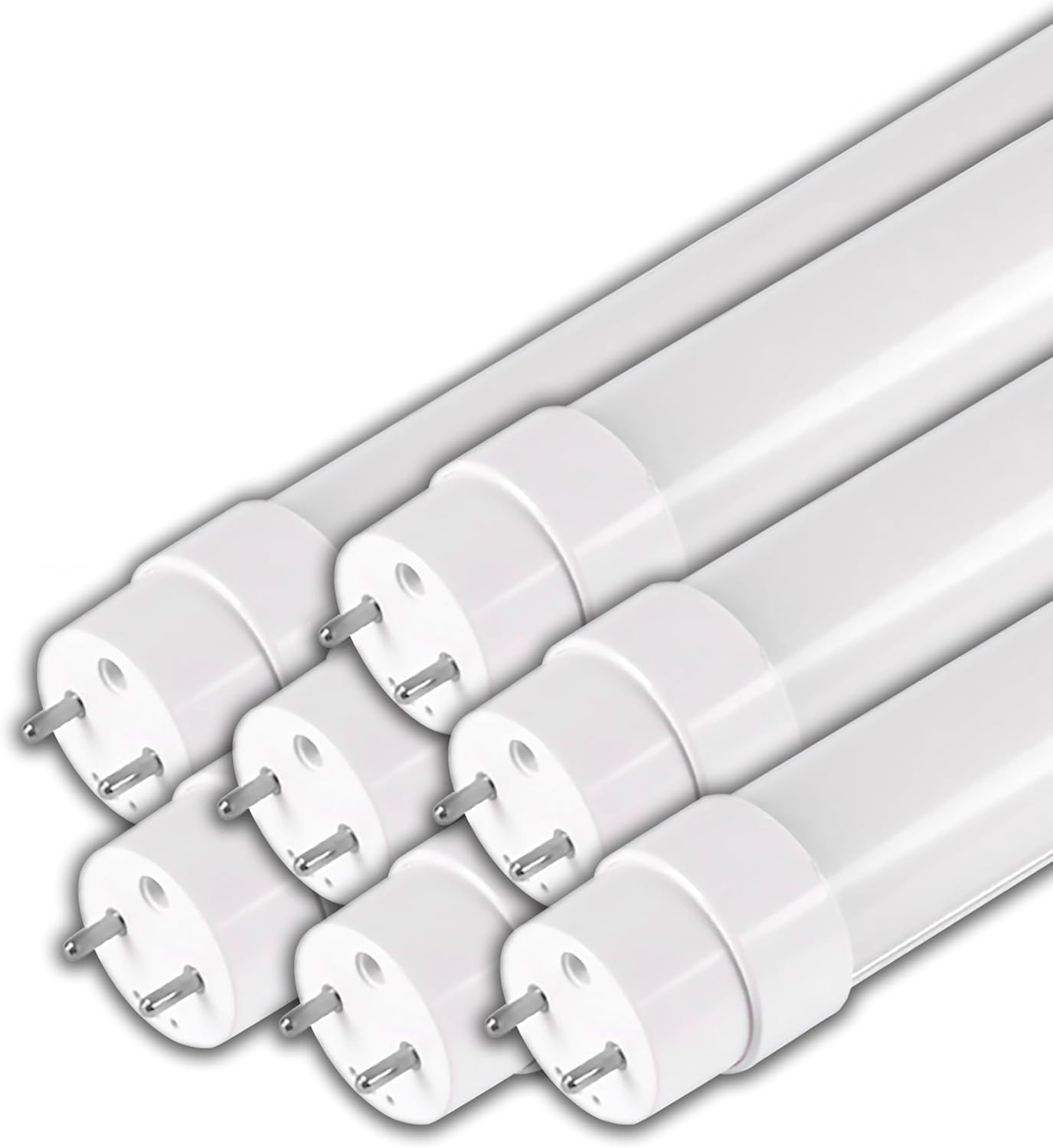 V-TAC Lot de 8 tubes LED 120 cm avec culot G13 18 W – 1850 lumens – Puce Samsung – Tubes LED pour plafond, mur, garage ou magasin – Tube LED forme T8 – Remplacement néon – Lumière blanche naturelle