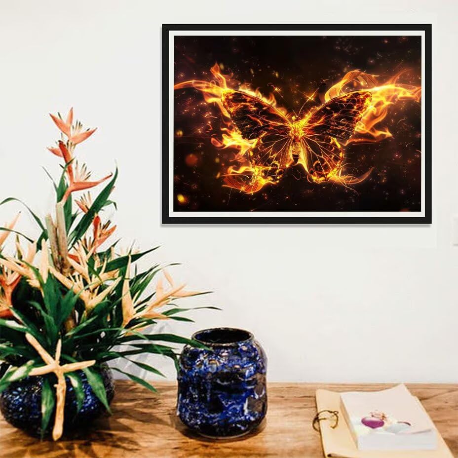 Peinture Diamant Flamme G0-679, broderie de strass premium pour une œuvre d'art éclatante