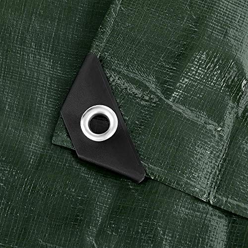Boshen 5 Mil 12X20Ft Multi Purpose Tarp Cover Waterproof With Reinforced Edges Heavy Duty Tarpaulin Cover Uv & Rip Resistant Boat Rv Canopy Camping Tent Tarp Shelter Cover #TOP1