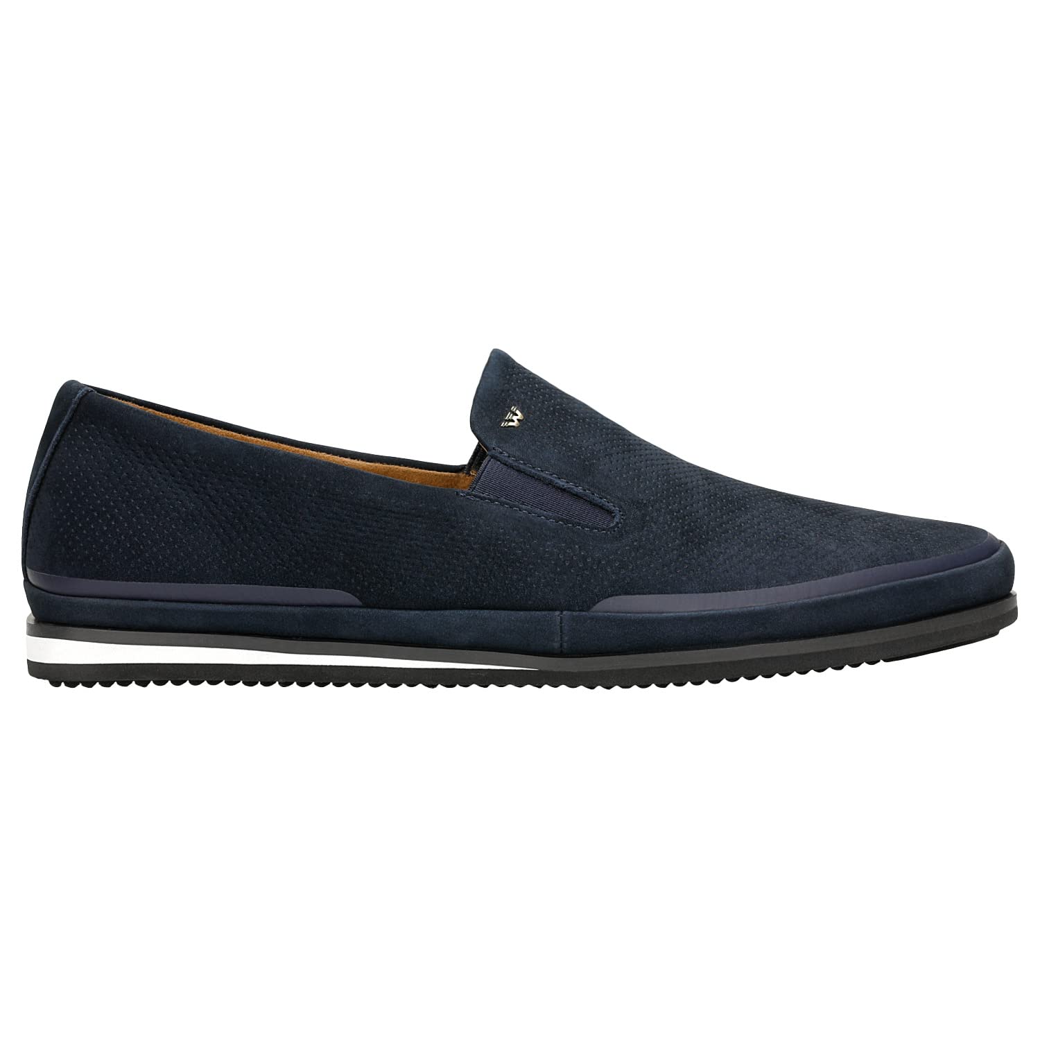 WOJAS - Scarpe da Ginnastica da Uomo I Nubuck I Texture Traforata I Pratica e Confortevole I 10113-26 - Blu Scuro
