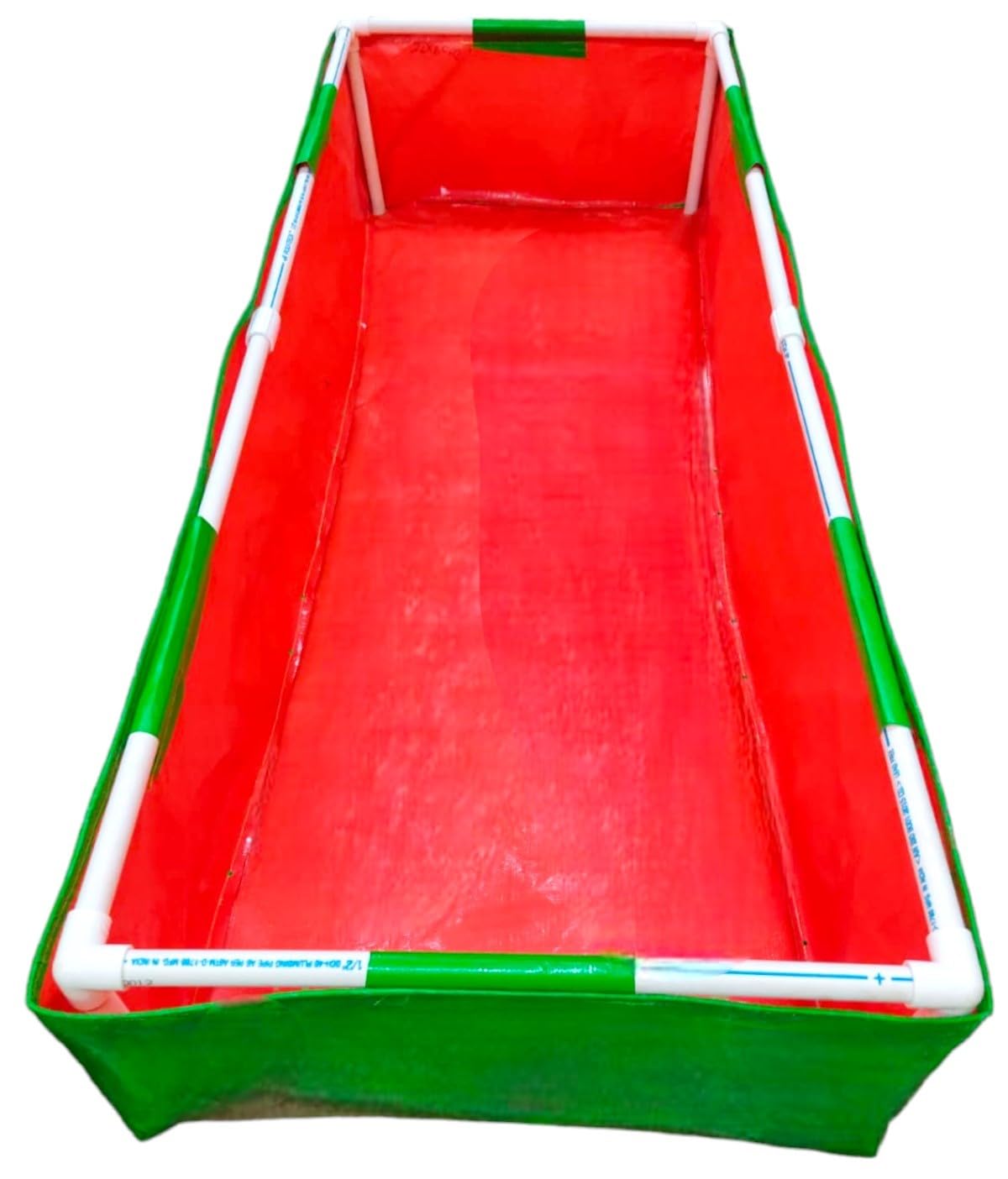 MASHKI HDPE Rectangular growbag with PVC Pipe Supporting Home Kitchen Terrace Gardening Planter (24x60x12)