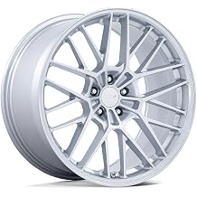22x10 TSW TW001 Daytona Gloss Silver Wheel 5x112 25mm