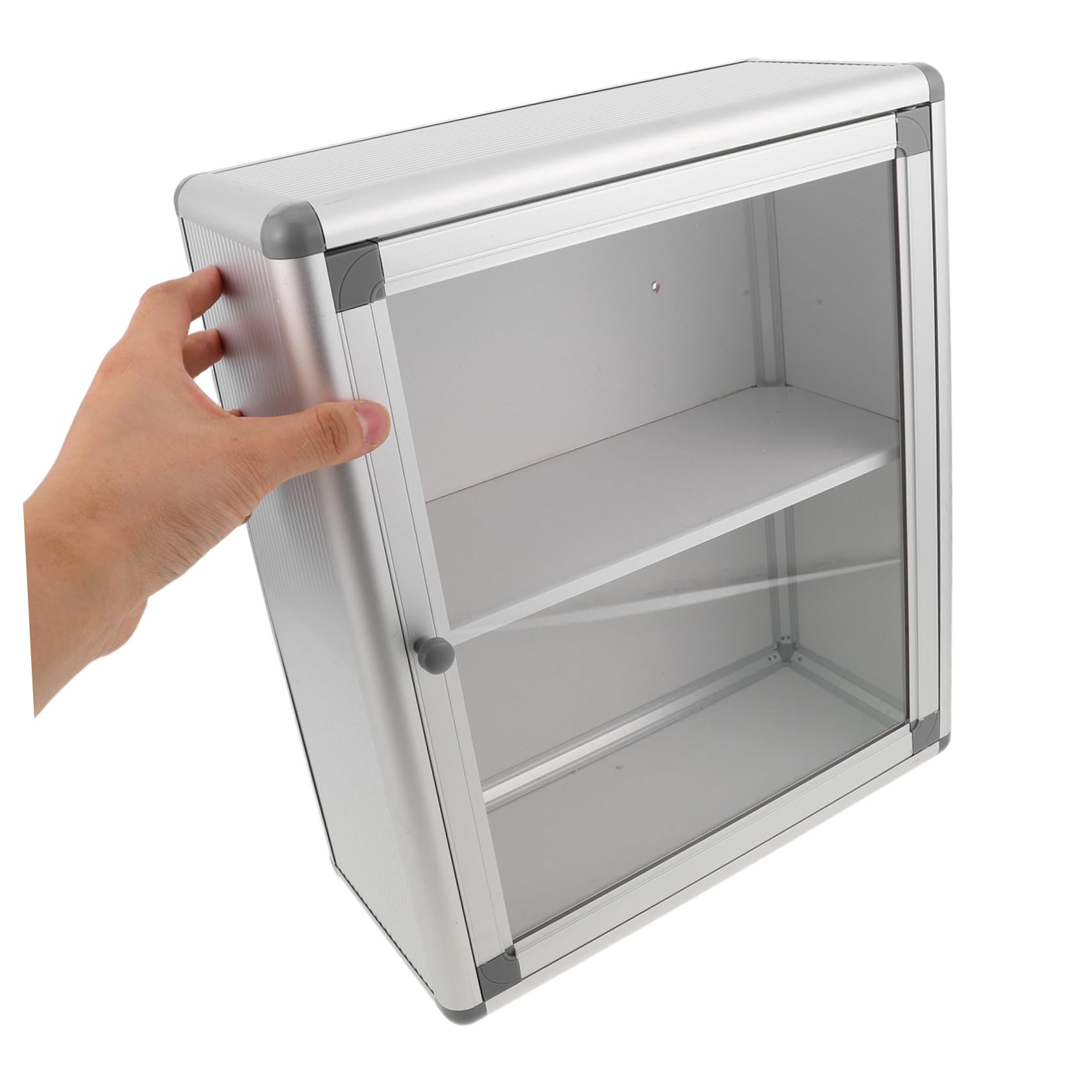 ULTECHNOVO Wall Mounted Medicine Storage Box Organizer with Transparent Window Space Efficient Hanging Medical Cabinet for Emergency Aid And in Banks Offices And Bathrooms