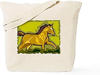 Vista 33 de CafePress Barn Stuff - Bolsa de compras de lona beige natural reutilizable para caballos