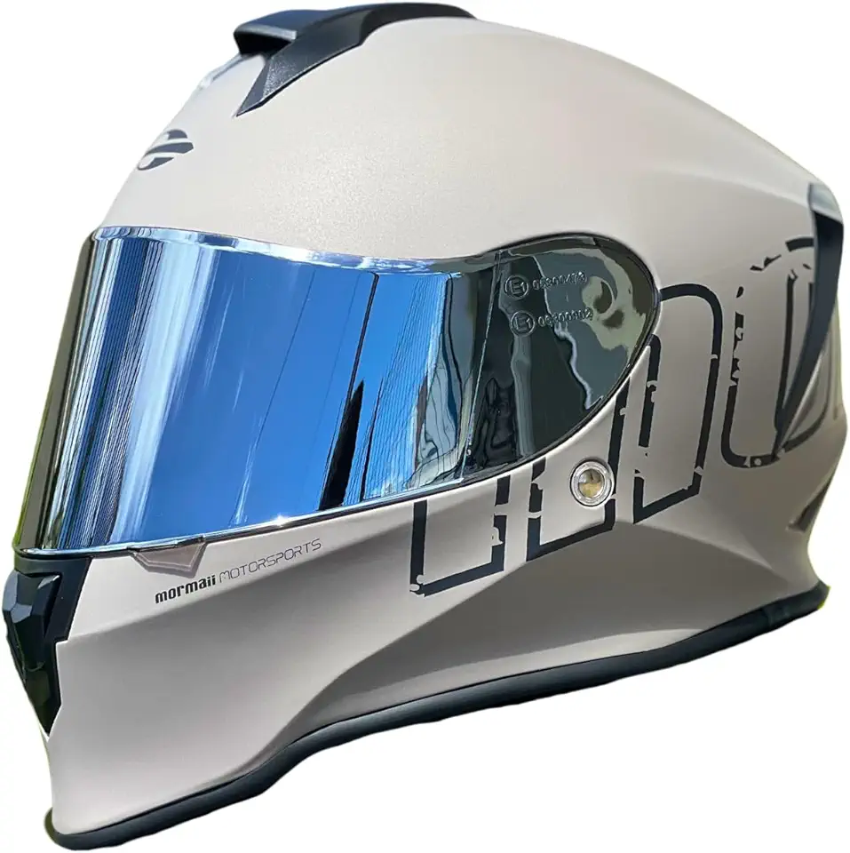 Capacete de Moto Mormaii M1 Titanium Cinza Fosco Original Masculino Feminino Esportivo Com Narigueira Fechado