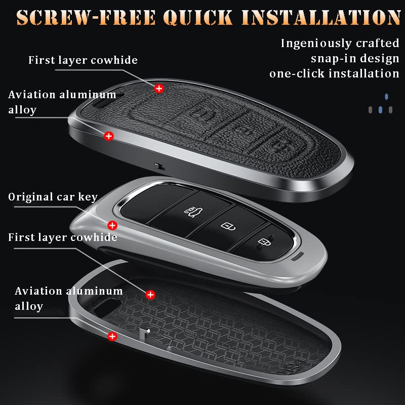 Funda Protectora Para Llave De Hyundai – Transparente, TPU, Para Tucson, Santa Cruz, Santa Fe, Sonata Y Más