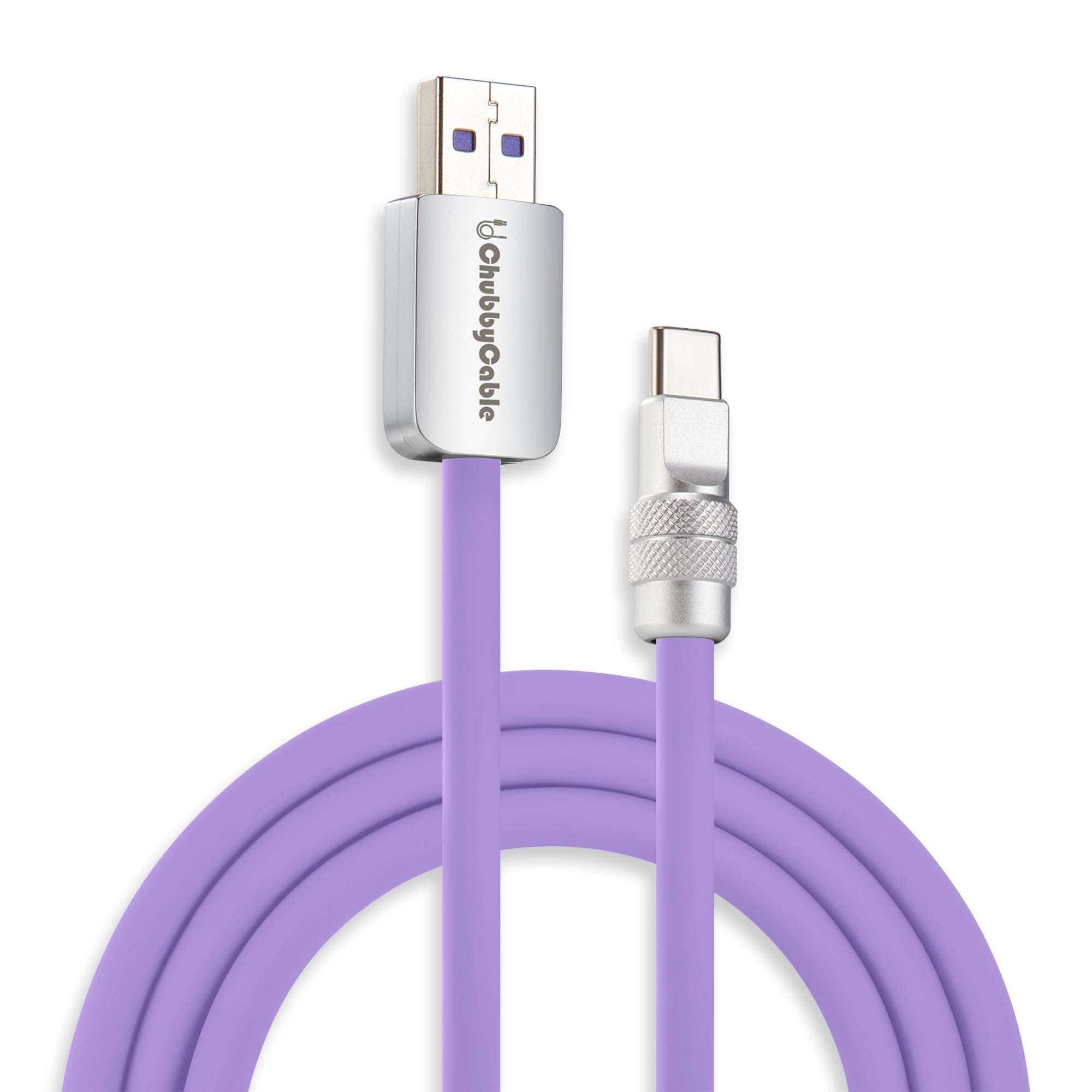 chubbycable Chubby 2.0 USB C 120W Fast Charging Cable Silicone Soft Durable USB C Cable Extra Thick Charger Cord Compatible with iPhone 17-15 Series