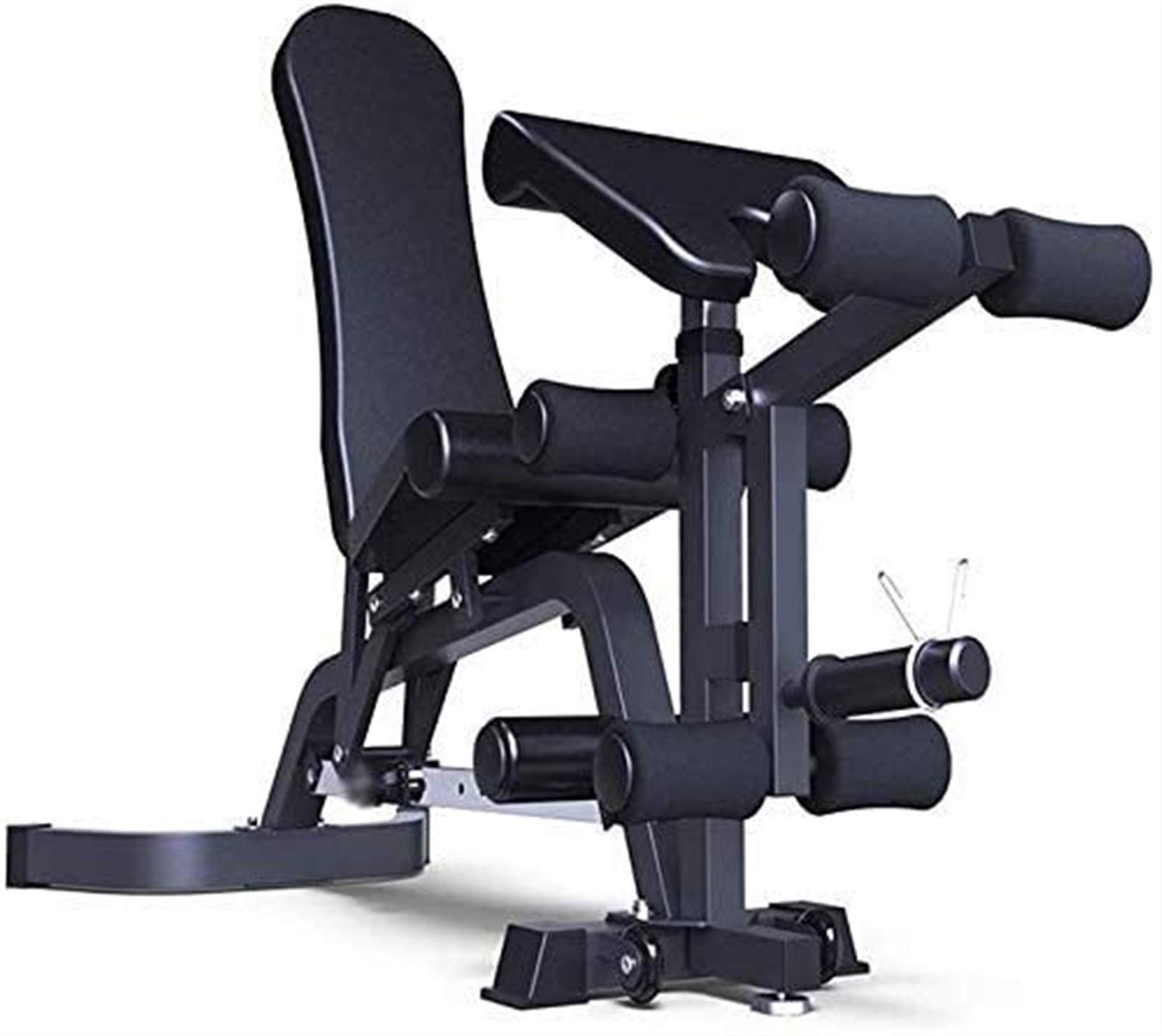 AYCDL Home Fitness Equipment Commercial Professional Fitness Exercise Exercise Bench Multifunction Adjustable Dumbbell Bench Family Fitness Workout Bench,Black,Black