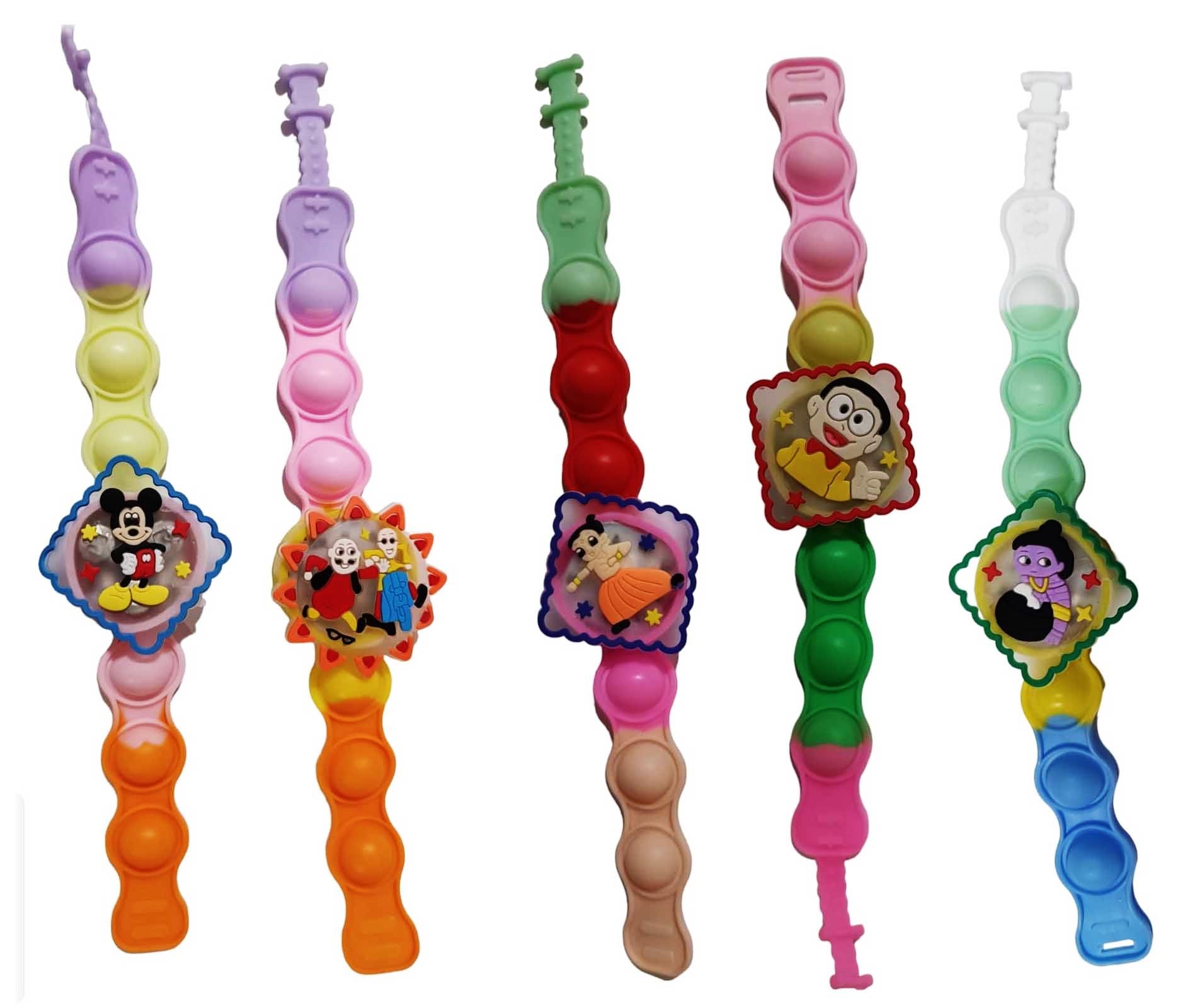 Anime Character Popit Bracelet for Kids Rakhi Gift for Brother Rakshabandhan Special Rakhi (10) (B0DCY4SRS3) Amazon Price History, Amazon Price Tracker