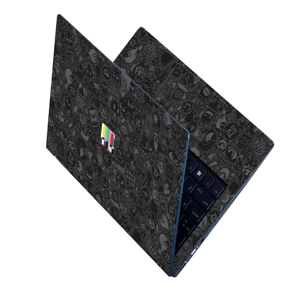 Finearts Full Body Laptop Skin Upto 15.6 inch Sticker Compatible for Dell/HP/Lenovo/Acer/Sony All Laptop Size Upto 14 to 15.6 Inch - Doing Good Thanks Doodle Art (B0CTFYP13B) Amazon Price History, Amazon Price Tracker