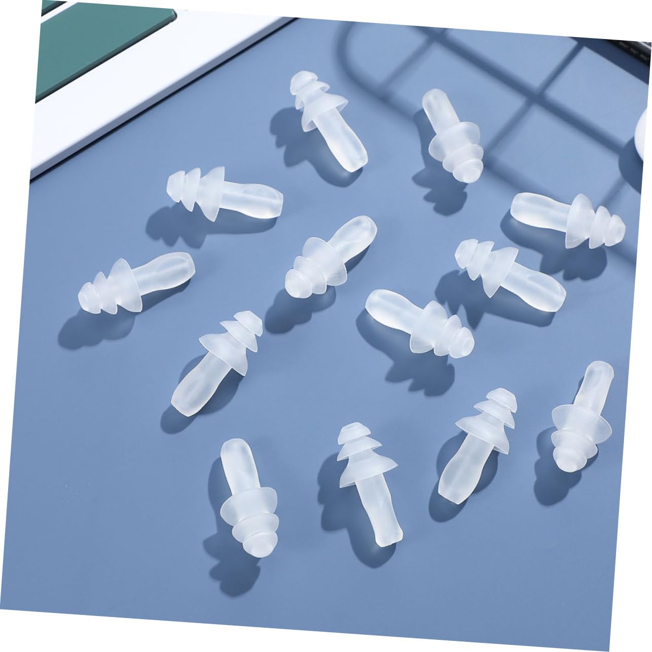 Gatuida 250pares Tapones De Oído De Silicona Transparente Para Reducción De Ruido Reutilizables Impermeables y Flexibles Para Estudiar y Proteger Del Ruido Ruidosos