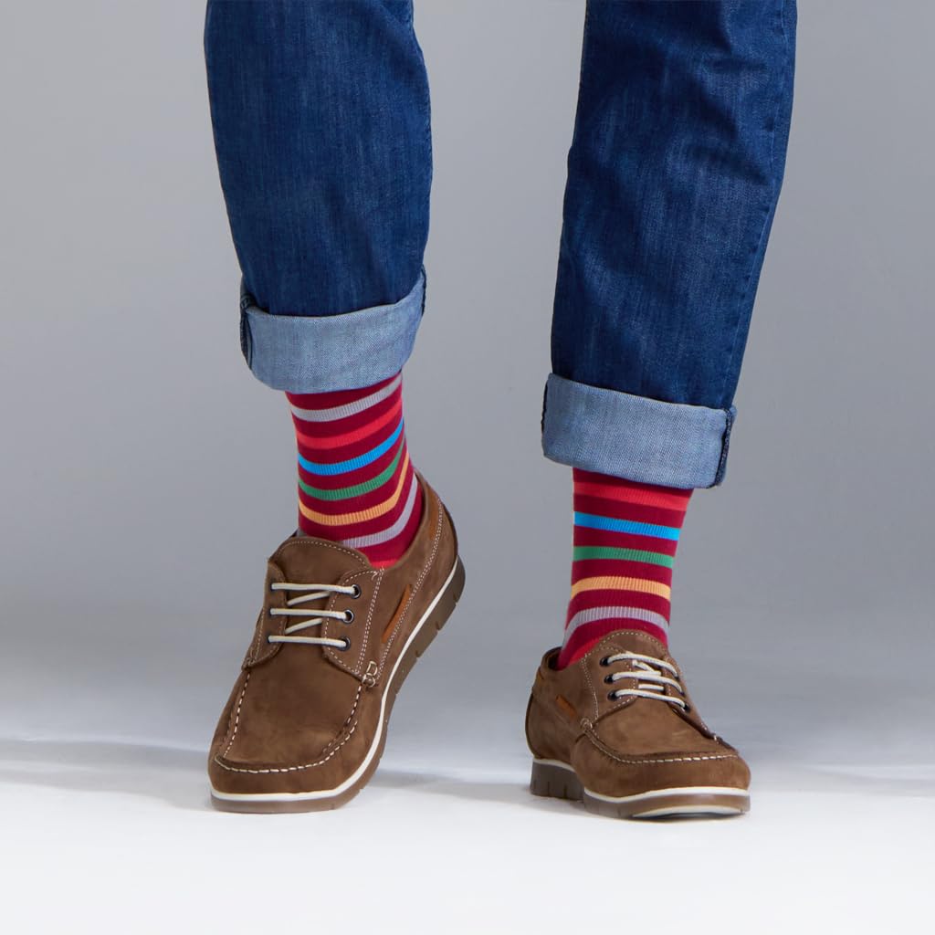 SOLIDEA Gambaletti STRIPE GAME IDRA, Colore RUBINO. Calze a compressione graduata 15/21 mmHg Art. 0640A0