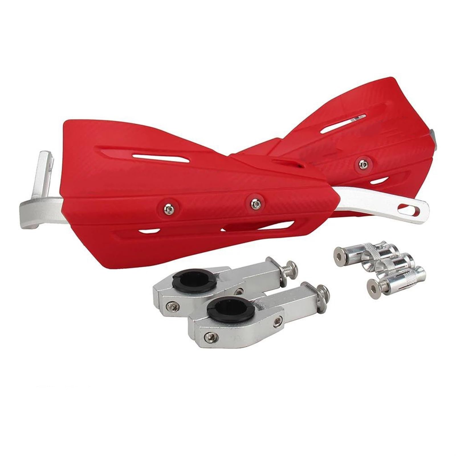Paramani 22 28 Mm Protezione Mano Paramani Per EXC SXF KLX KXF YZF WRF Dirt Bike Enduro Moto Manubrio Moto Paramani Manubrio(Red 2)