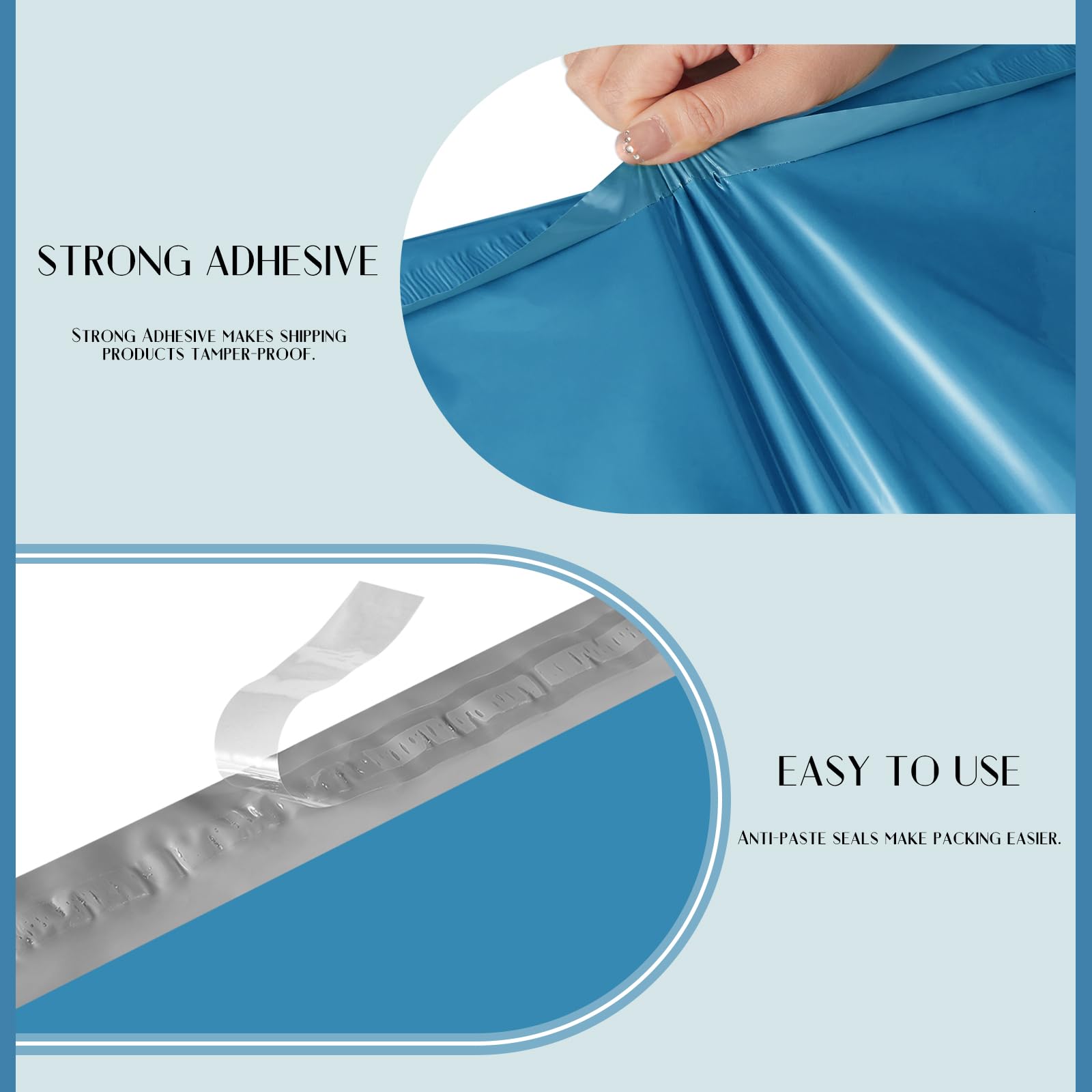 Metronic Poly Mailers 19 x 24 100 szt., duże torby wysyłkowe na odzież, mocne samoprzylepne torby pocztowe dla małych firm, koperty wysyłkowe, odporne na rozdarcie torby pocztowe do wysyłki,