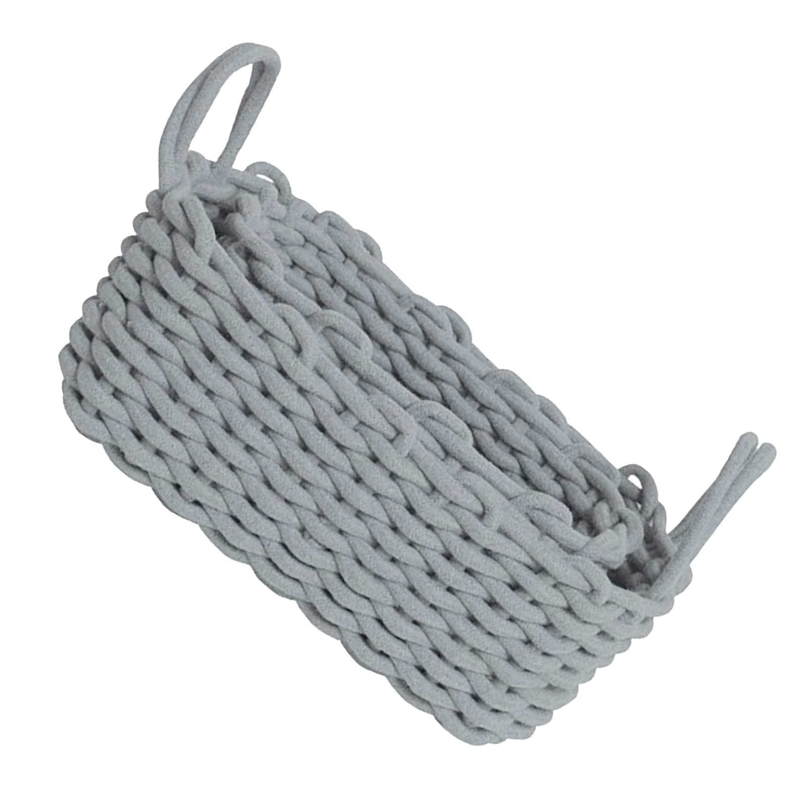 Cesto Portaoggetti in Corda di Cotone, Organizer da Scrivania Lavorato a Mano con Materiale Morbido per Giocattoli e Snack per Bambini (36x25x15 cm/14,2x9,8x5,9 pollici)