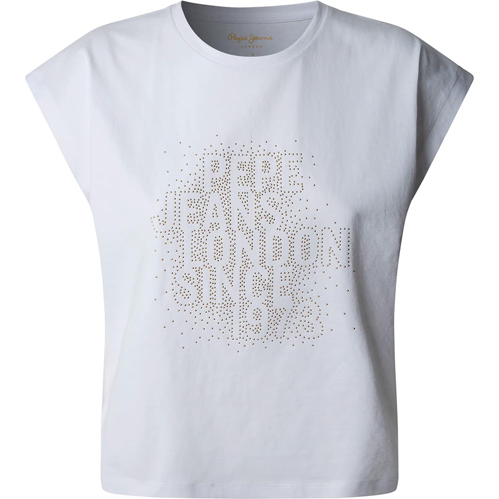Pepe Jeans Aza T-Shirt, Bianco (Bianco), M Donna-image