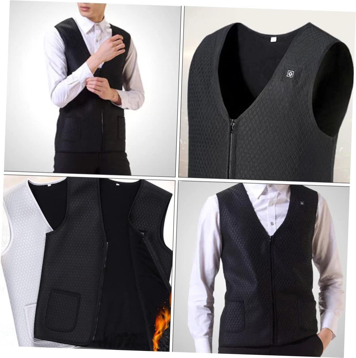 Electric Heated Vest for Men and Women Adjustable Thermal Jacket Advanced Heating System Unisex for Winter Activities Comfortable Warm