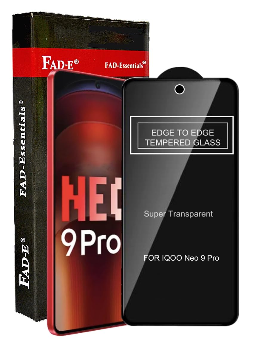 FAD-E Tempered Glass Screen Protector Guard for iQOO Neo 9 PRO 5G / iQOO 12 5G (B0CZDPSYSD) Amazon Price History, Amazon Price Tracker