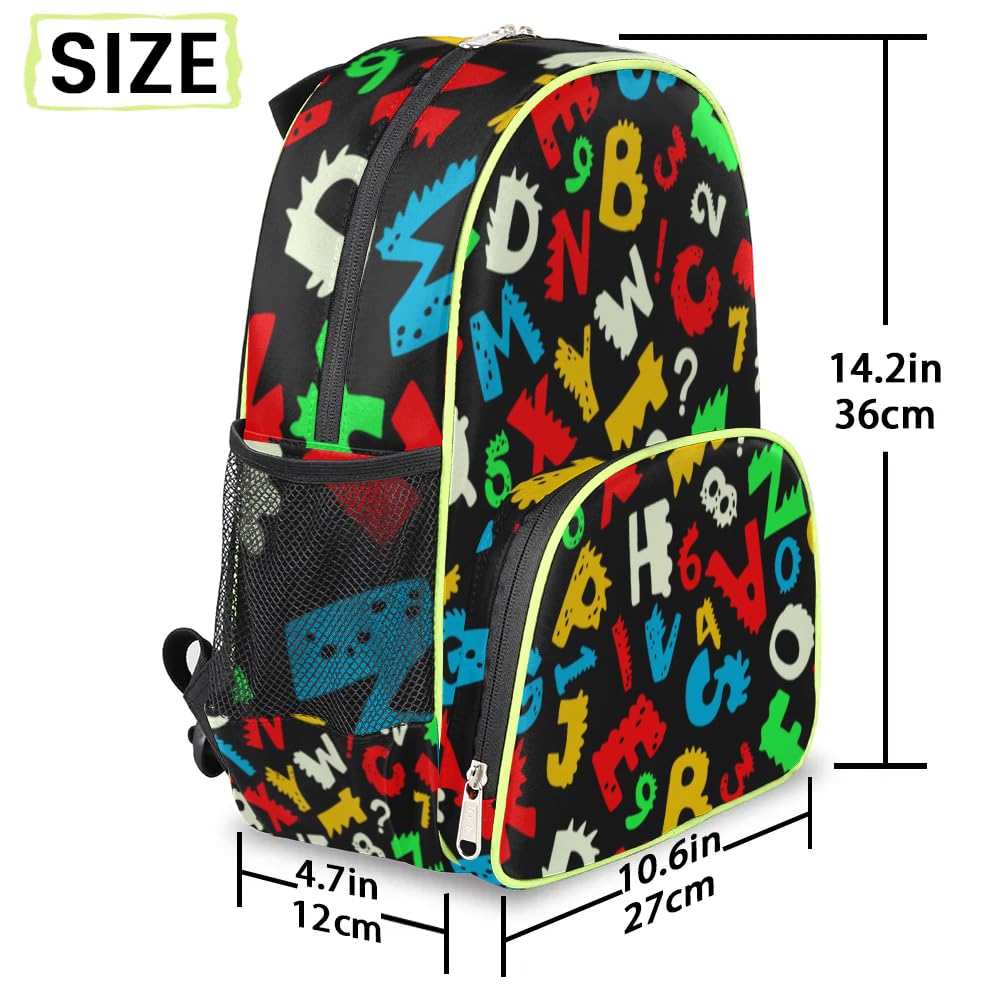 Alphabet Toddler Backpack for Boys Girls, Kids Bookbag Preschool Kindergarten School Backpack for Daycare Nursery with Chest Strap3