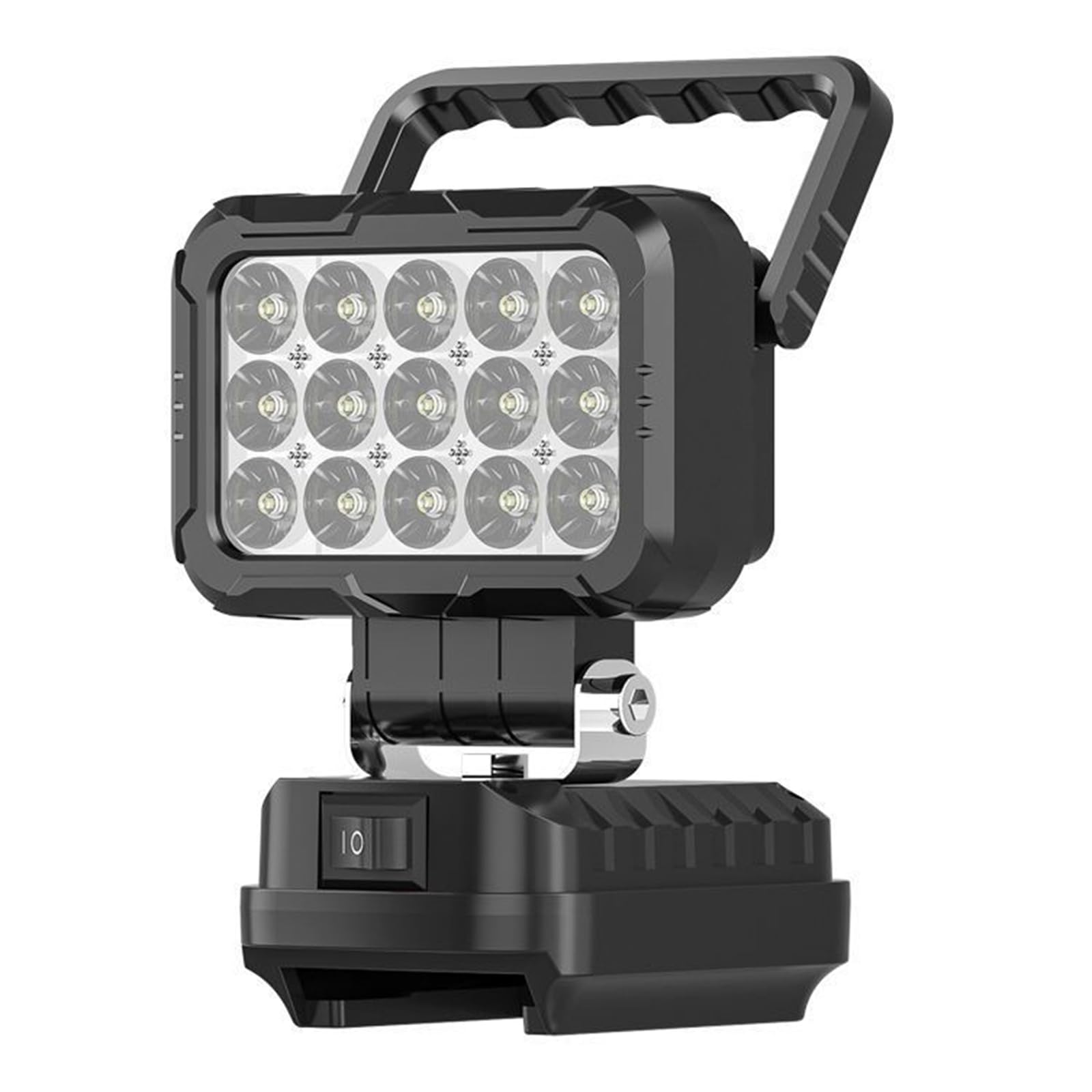 LED Work Light with 2 USB Charging Port for Battery Flashlight Work Lamp Battery NOT Included