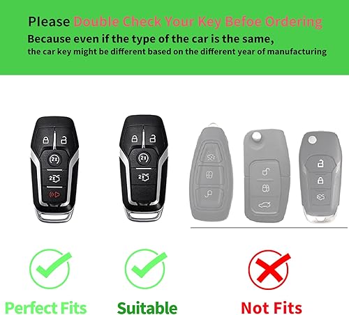 Miniatura 2 de Funda para llavero Ford, TPU suave, protección de 360 grados para Ford Fusion Mustang F150 Edge Explorer Lincoln MKZ MKC MKX