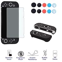 Vista 4 de COMCOOL Dockable Case for Nintendo Switch Oled - [9 FT Military Grade Drop Protection] [with Tempered Glass Screen Protector and Thumb Grips] Cute