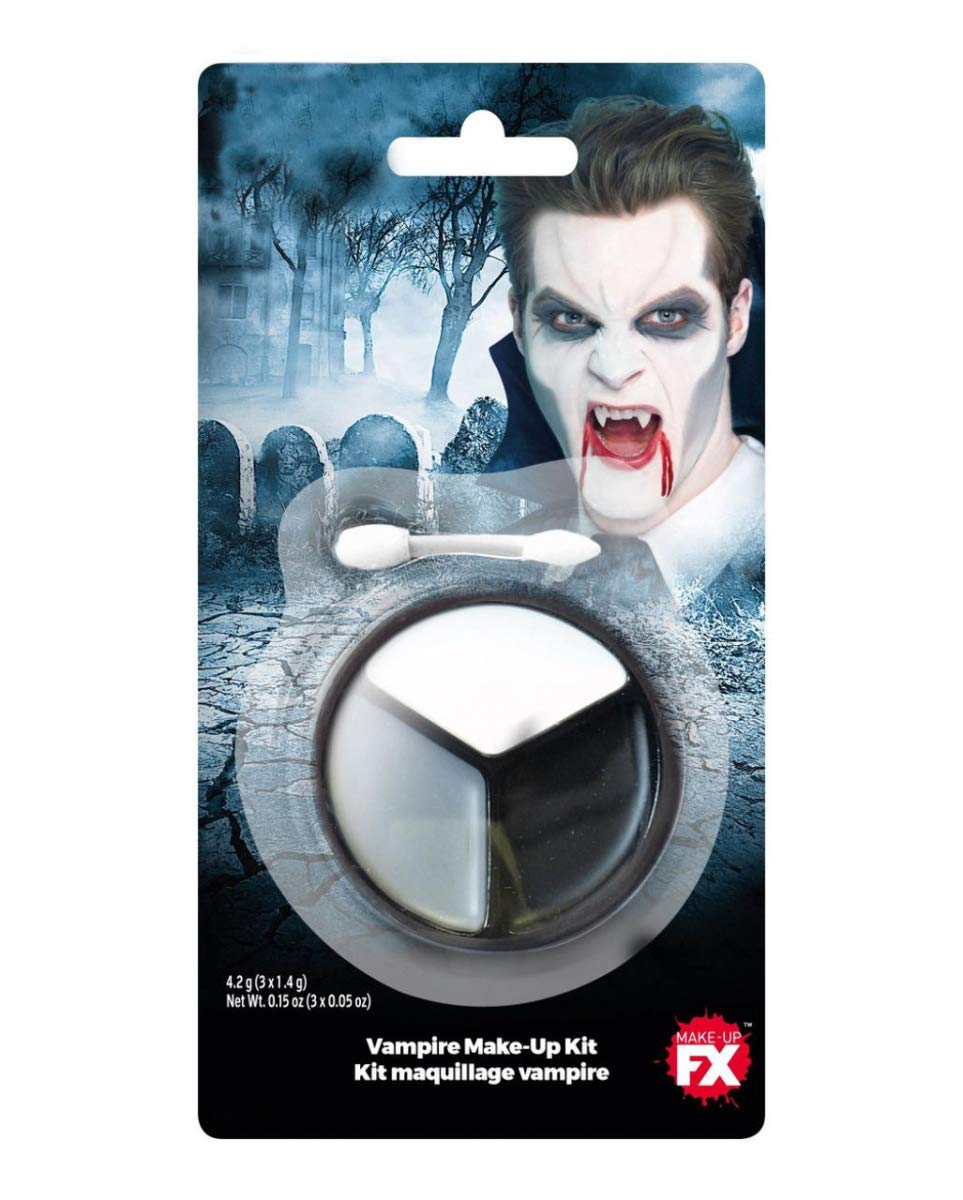 Vampir-Make-up-Tasche – Gruselig Cooles Design Für Horror-Fans, 23,5x17 Cm – Aus Baumwolle & Leinen