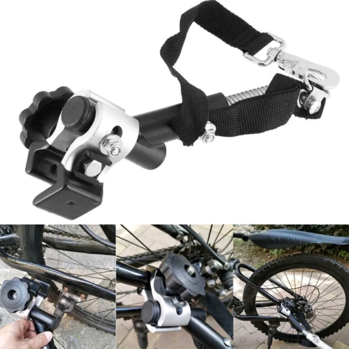 Gancio per rimorchio per bicicletta, in lega di alluminio per impieghi gravosi, adattatore per attacco gancio per rimorchio per bicicletta, accessori 1 pz.