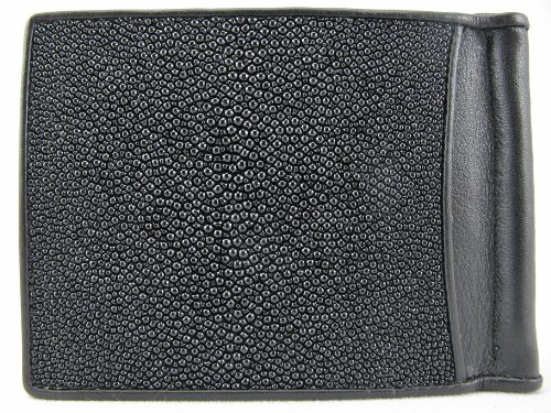 Genuine Stingray Skin Money Clip Slim Fold Wallet3