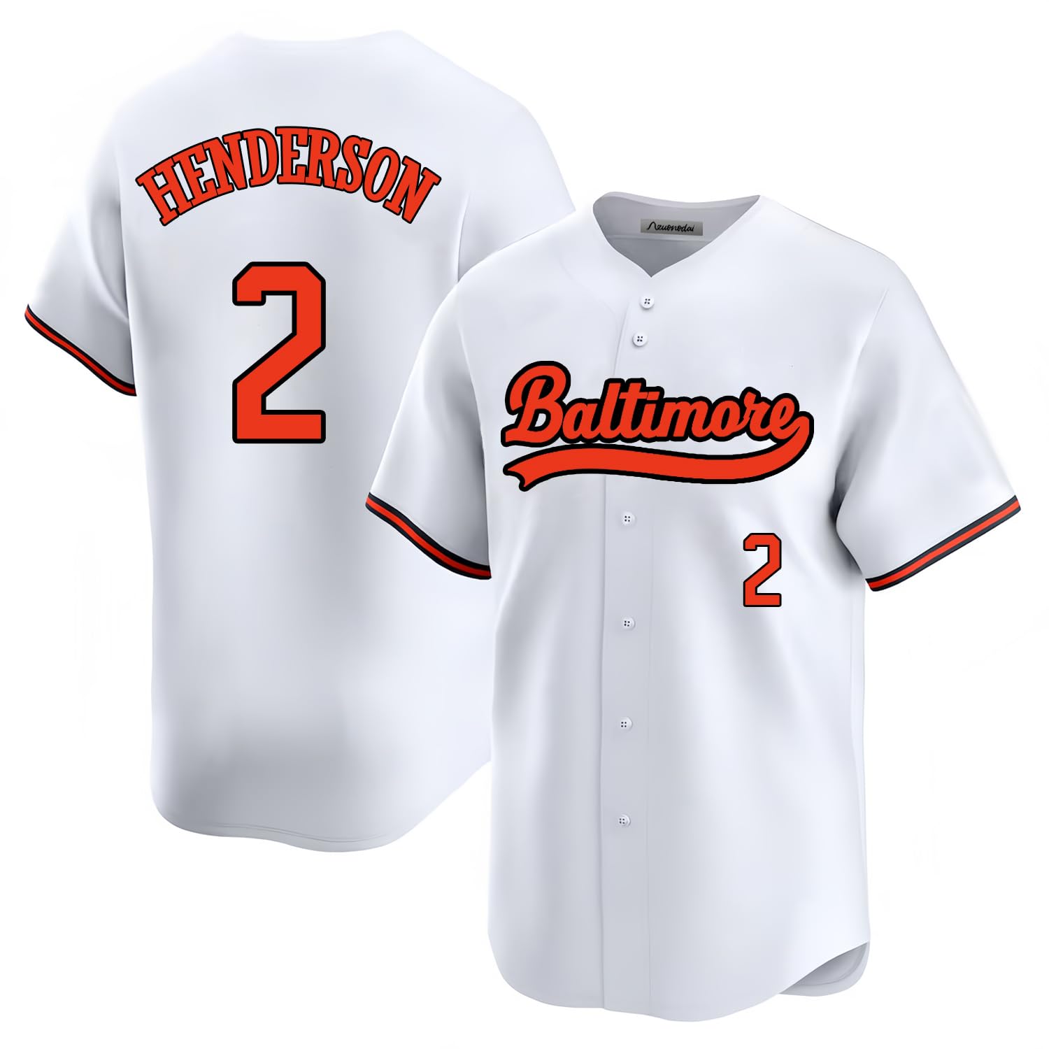 Custom Mens/Women/Youth Baltimore Baseball Stitched T-Shirt for Sports Fan