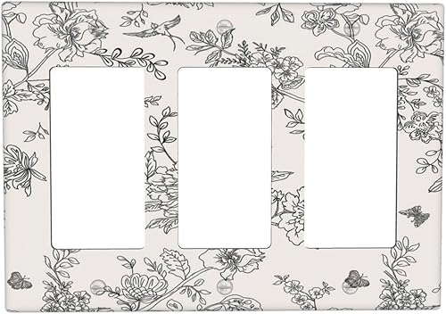 Miniatura 36 de Cubiertas de Interruptor de Luz de 1 Gang Medieval Abstracto Moderno Luna Estrellado Gran Ola Toggle Simple Placa de Pared Cubierta Decorativa de