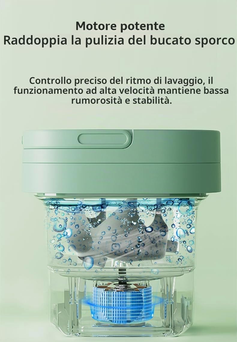 TEMU-SC 12L Lavatrice portatile, Mini lavatrice portatile, Lavatrice da campeggio per Casa/Viaggio/Campeggio/Dormitorio/Vestiti per Bambini/Calzini/Biancheria Intima[Energy Class A]