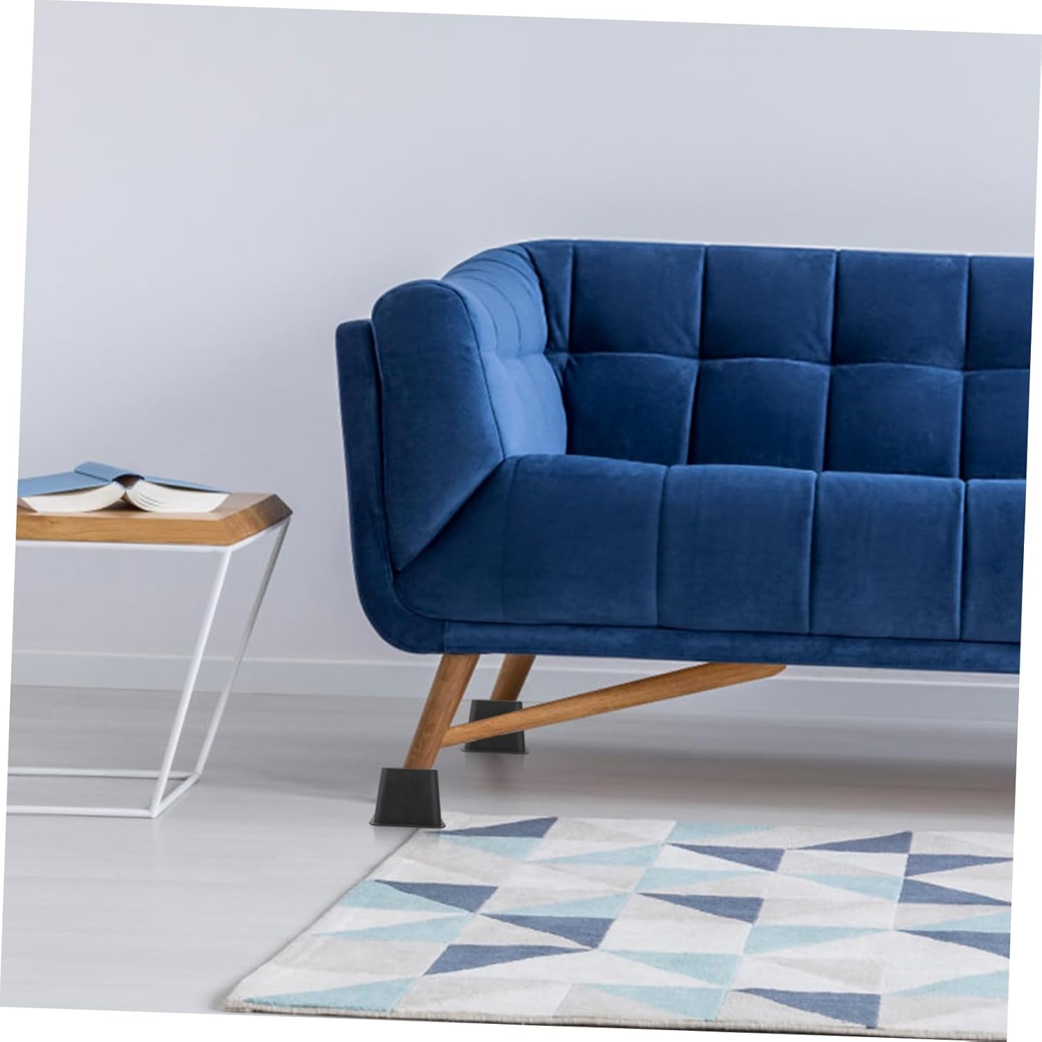 8pcs Sofa Foot Pads High Furniture Bed Riser Non-Slip Silent Easy to Install for Sofas Chairs