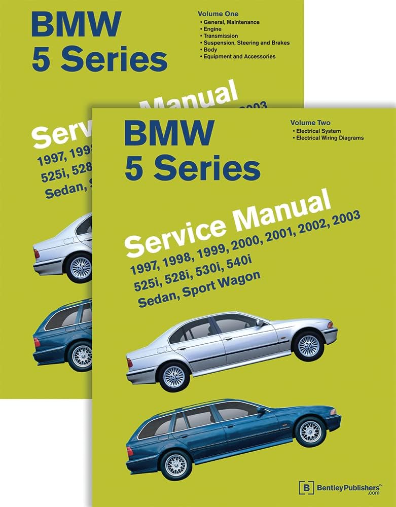 BMW 5 Series (E39) Service Manual: 1997, 1998, 1999, 2000, 2001, 2002, 2003 - 2 Volume Set