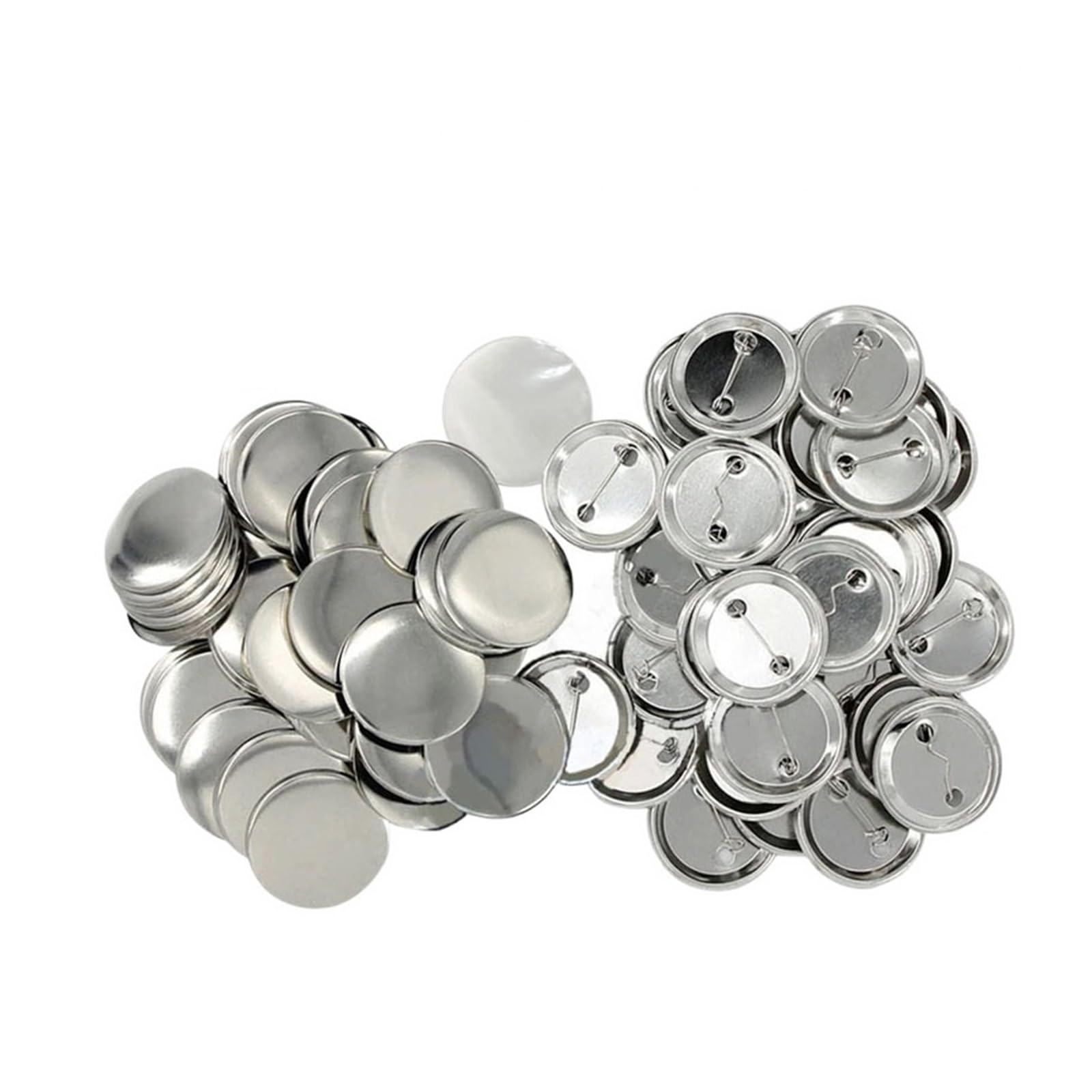 Zestaw do robienia odznak, 32mm Przycisk Części DIY Arts Crafts Maker Plastikowe Puste Odznaki Pin Materiały eksploatacyjne 50/100/200 sztuk/stes(50 stes)