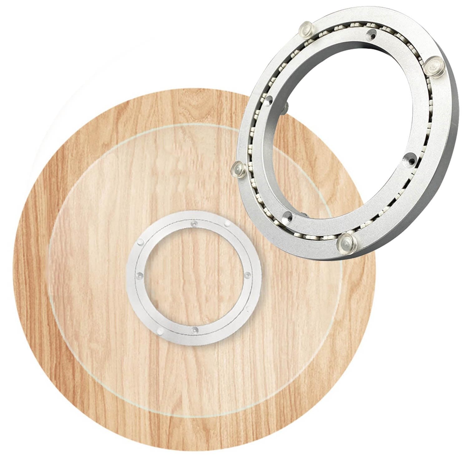 Rodamiento Giratorio Lazy Susan, Anillo Giratorio con Base Giratoria De 360 ​​Grados, Lazy Susan Placa Giratoria, Aleación De Aluminio, Silencioso (Tamaño : 80cm(31.5inch))