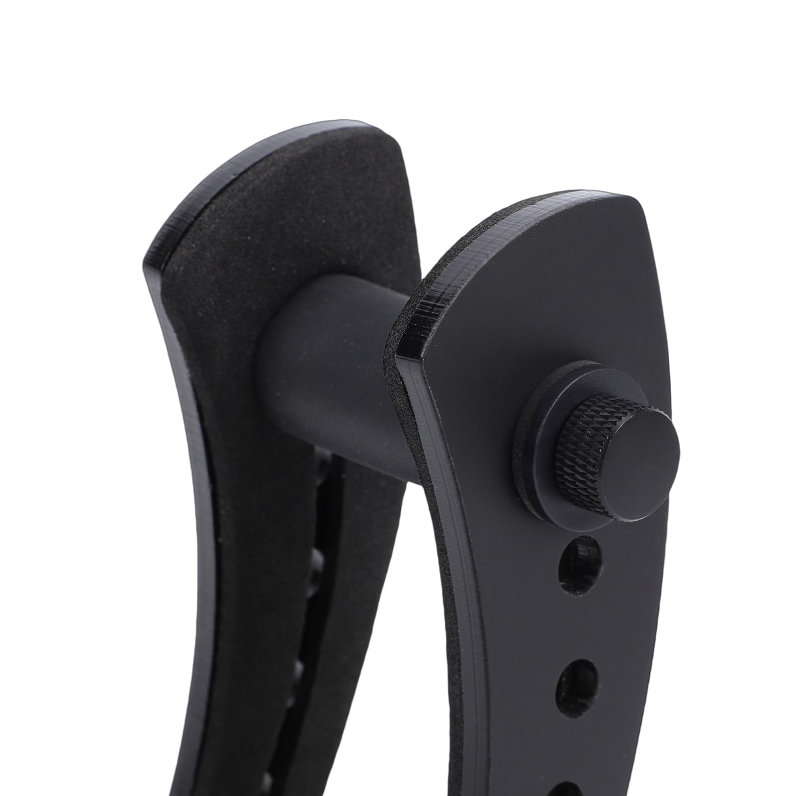 Greensen Soporte para Guitarra Eléctrica, Abrazadera de Acrílico con Almohadillas de Espuma, Ajuste de Altura en 6 Posiciones, de Bloqueo por Enchufe, para Guitarras Eléctricas de (BLACK)