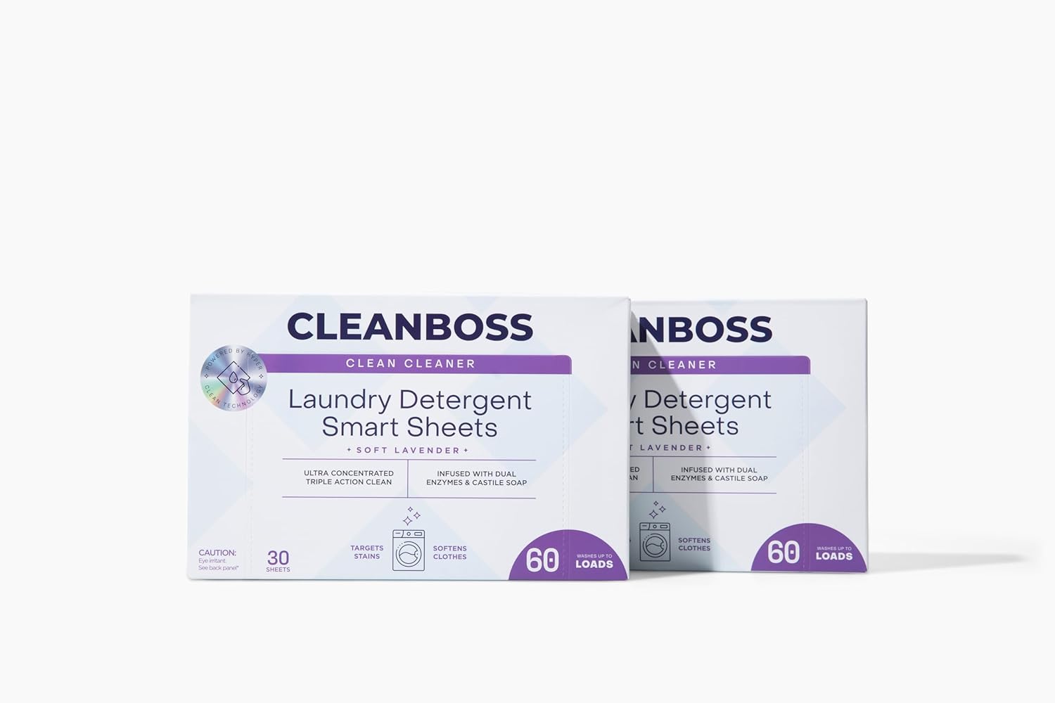 CleanBoss Laundry Detergent Smart Sheets - 60 Sheets