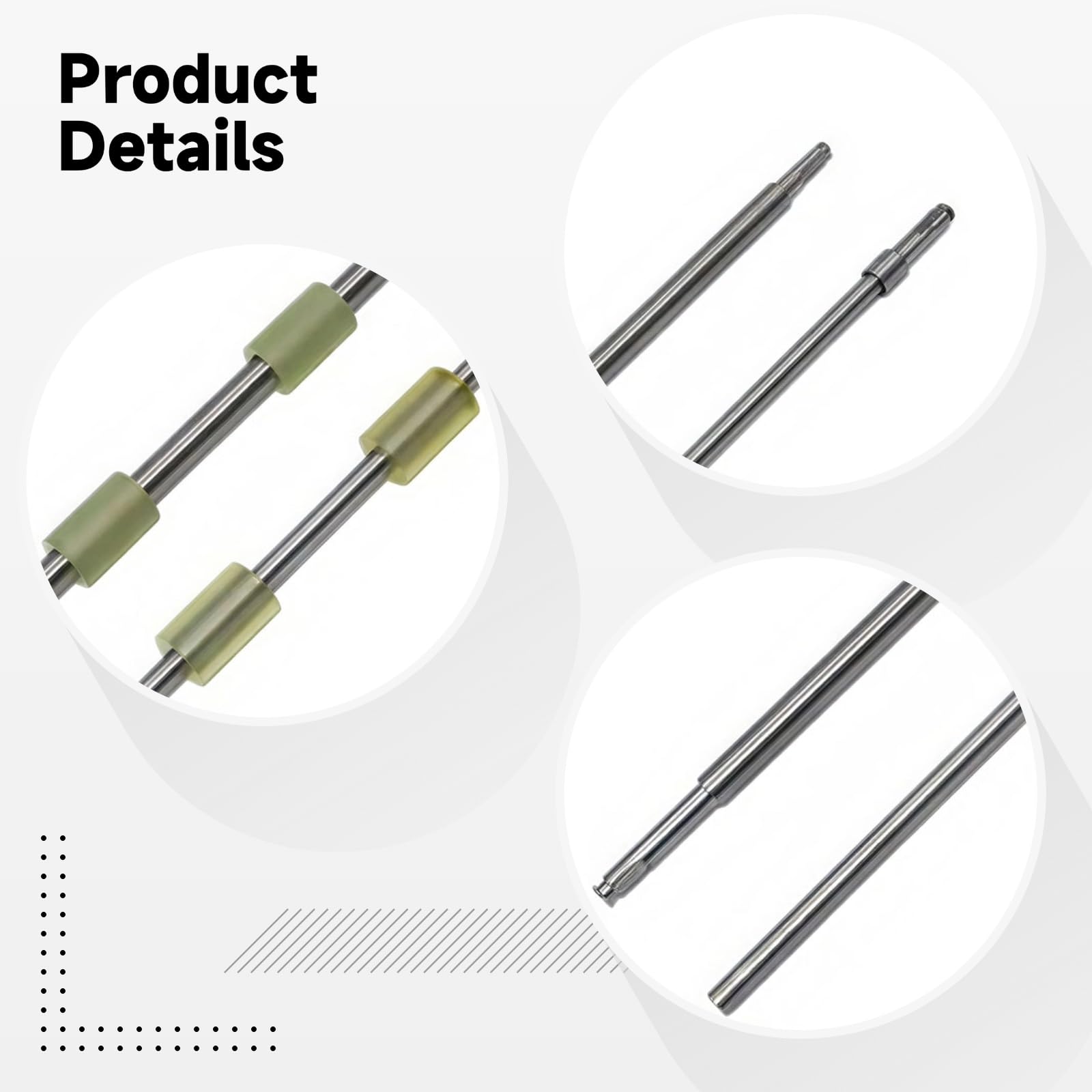 Kit rullo di alimentazione carta professionale, compatibile con Fi-6130 Fi-6140 Fi-6225 Fi-6230 Fi-6240 - Set di montaggio albero e rullo in metallo