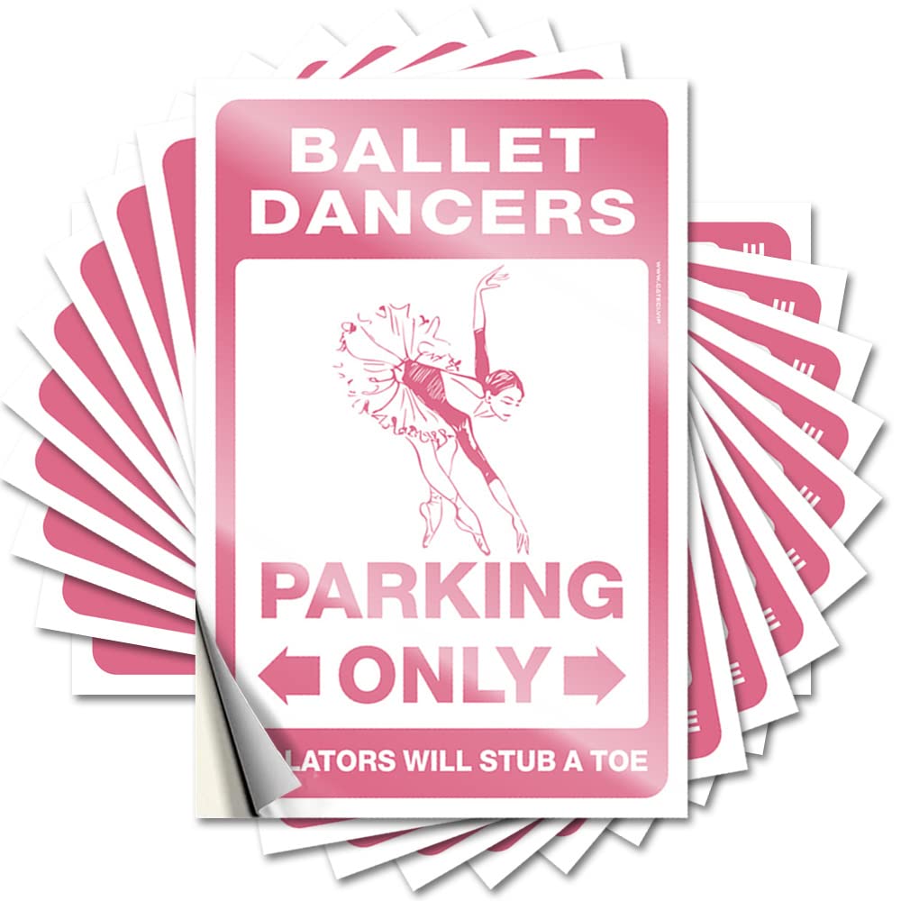 Ballet Dancers Parking Only Western Home Decor Bookish - Saying Door Waterproof Decal(8X12CM)
