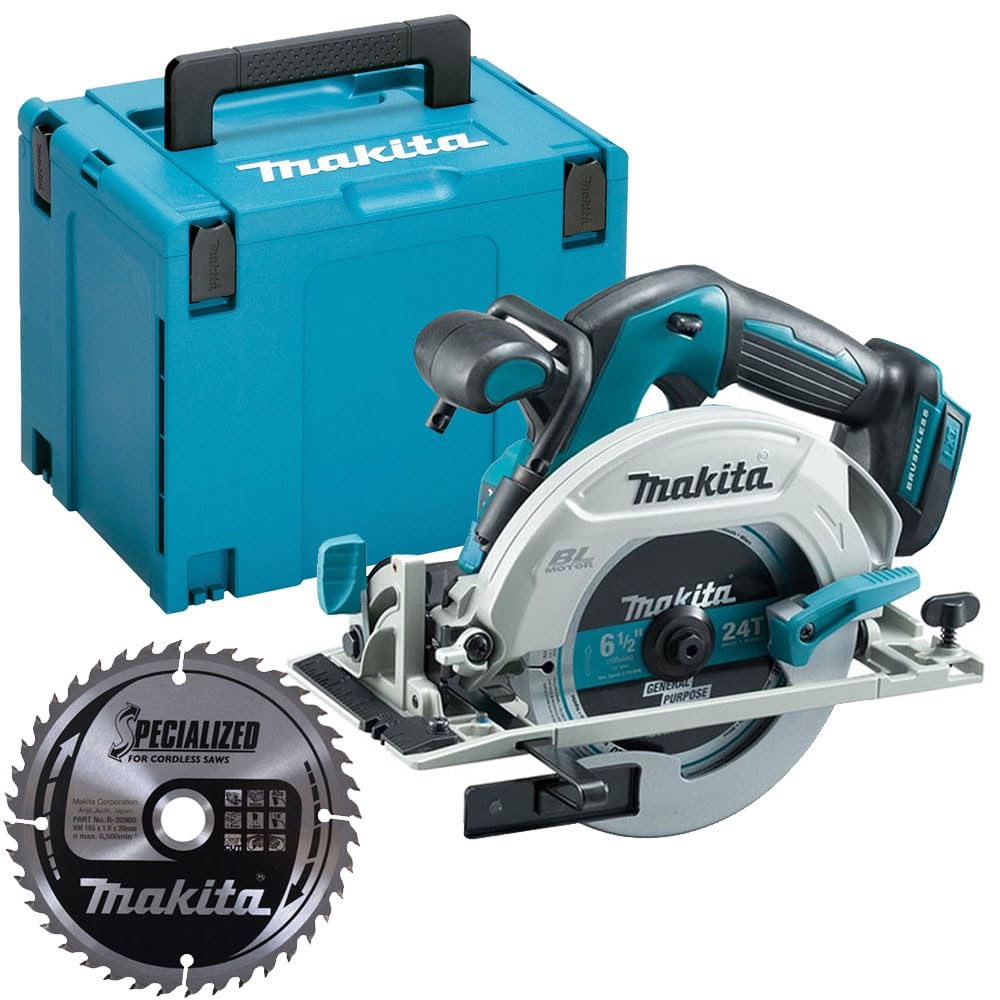 Makita DHS680Z 18V Brushless 165mm Circular Saw with B-09248 Blade