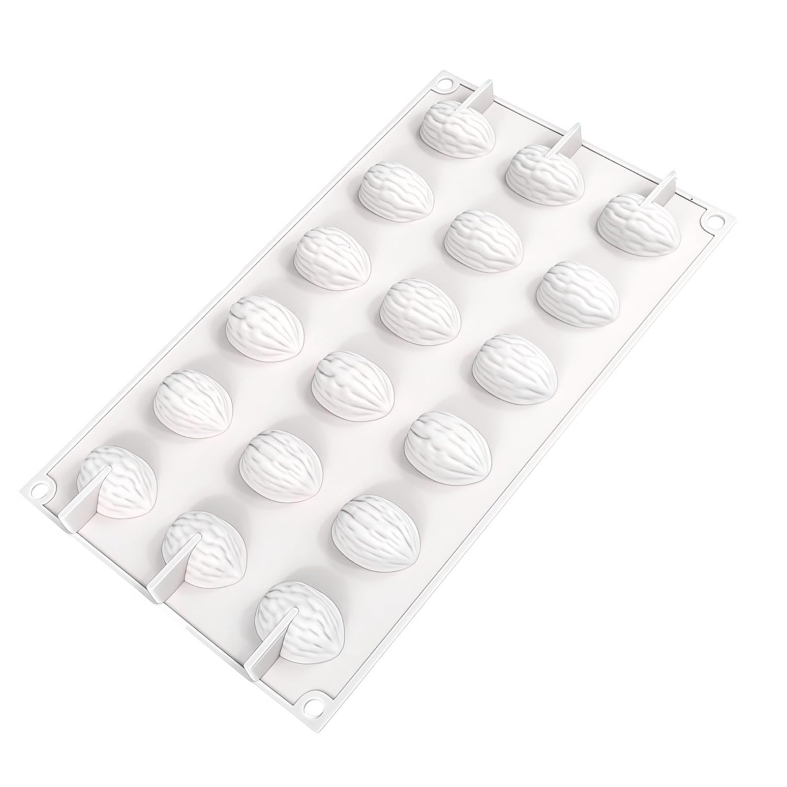 TFAOYS 18 Hole Walnuts Silicone Baking Mold for Making Small Cakes Chocolate and Ice Cream Treats Homemade Desserts Baking Accessories