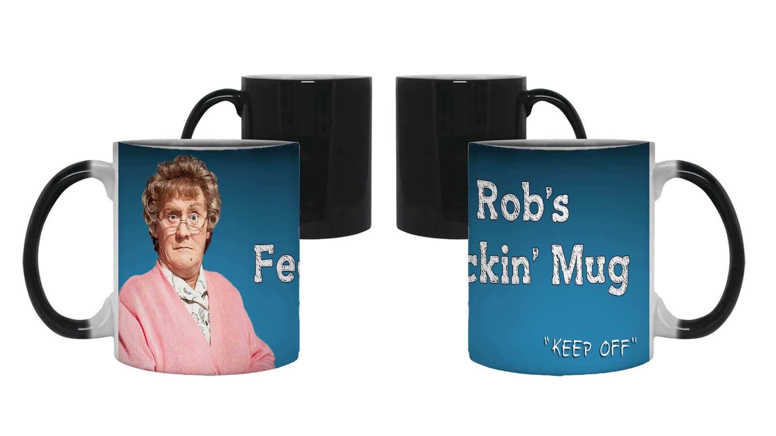 Giftme Personalised Blue MRS Brown's Boys Feckin' for Boy-Girl, Friends Coffee Tea Mug Unique Magic Ceramic Mug