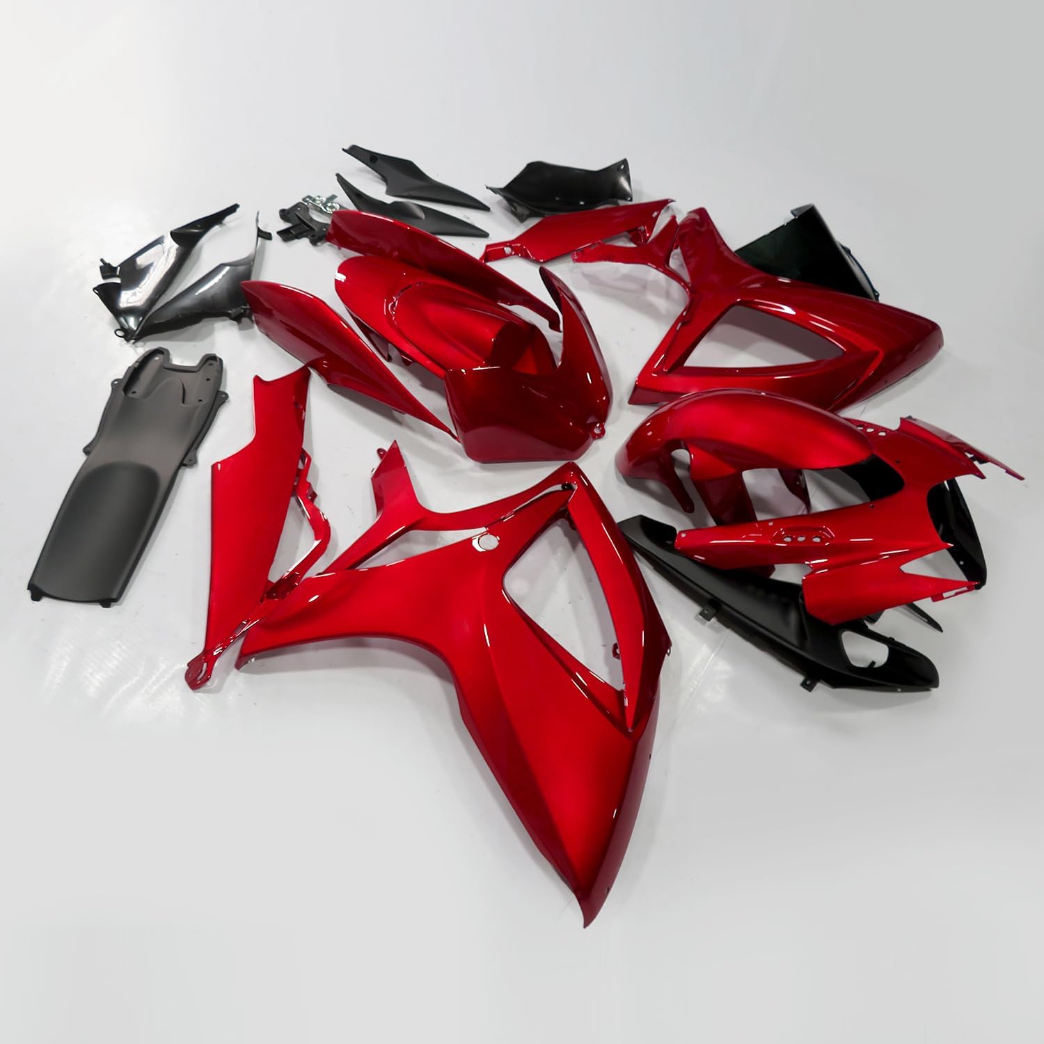 ZXMOTO Advanced Candy Red Motorcycle Bodywork Fairing Kit for Suzuki GSXR 600/750 2006-2007 K6