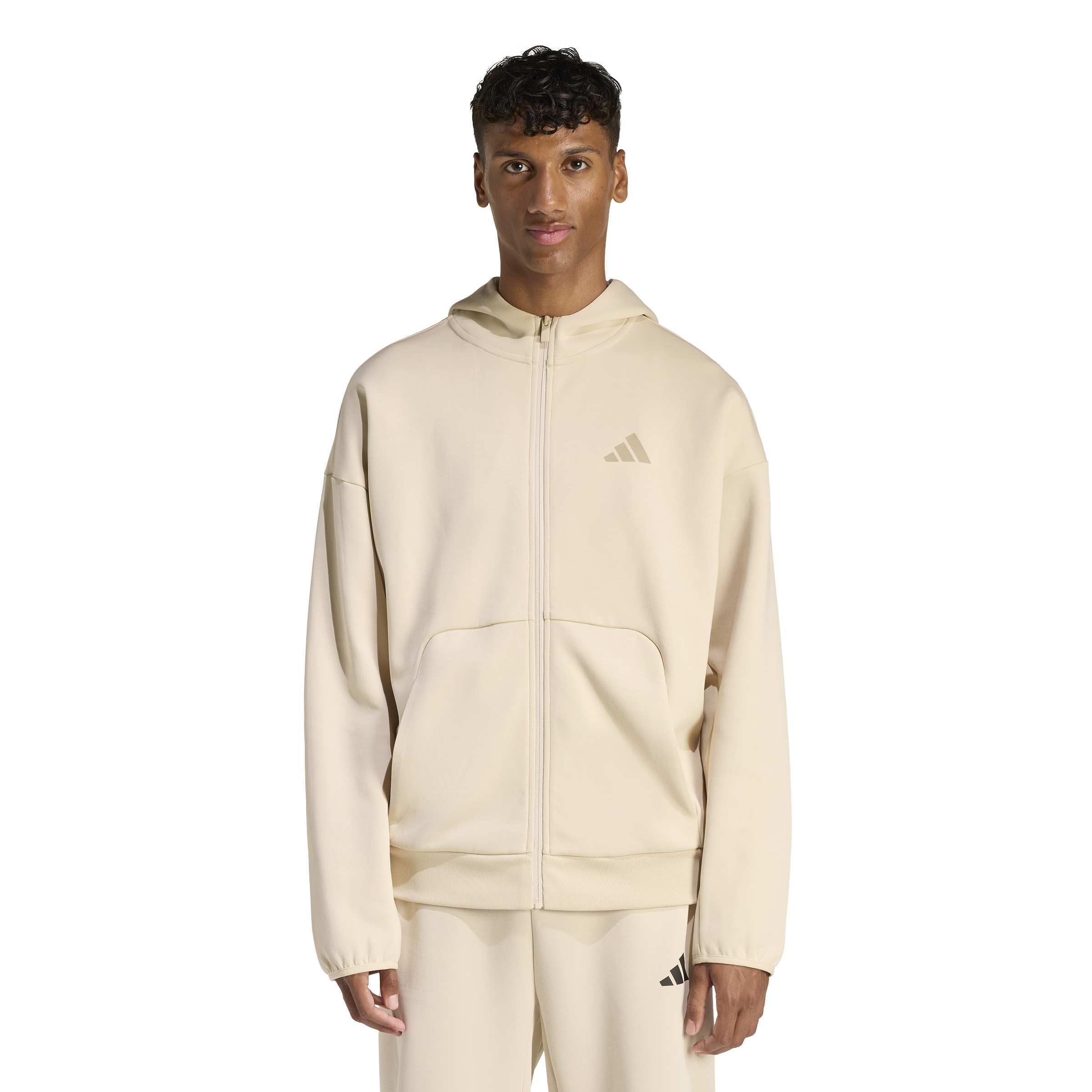 adidas Future Icons Small Logo Full-Zip Hoodie Pista con Cappuccio Uomo (Pacco da 1)