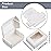 Zonon 30 Pcs Soap Boxes for Homemade Packaging, Mini Kraft Treat Boxes with Window for Bakery Candy Soap Making Gift Packaging(3.7 x 2.6 x 1.37 Inch,White)