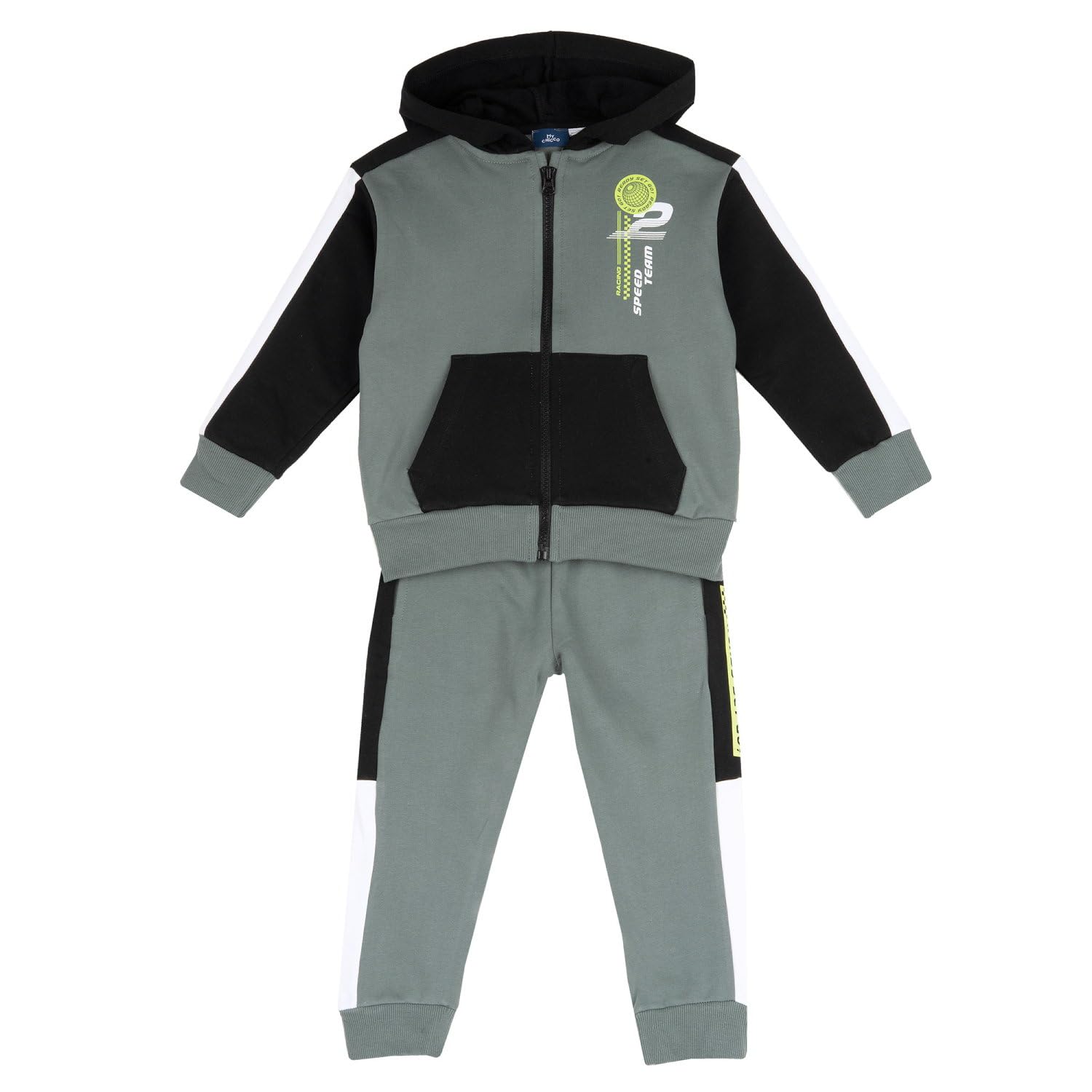 Chicco, Chándal Niño con Sudadera y Pantalones Largos, Fabricado en Suave Tejido de Felpa, Conjunto Cómodo y a la Moda, Ropa para Bebé, Designed in Italy