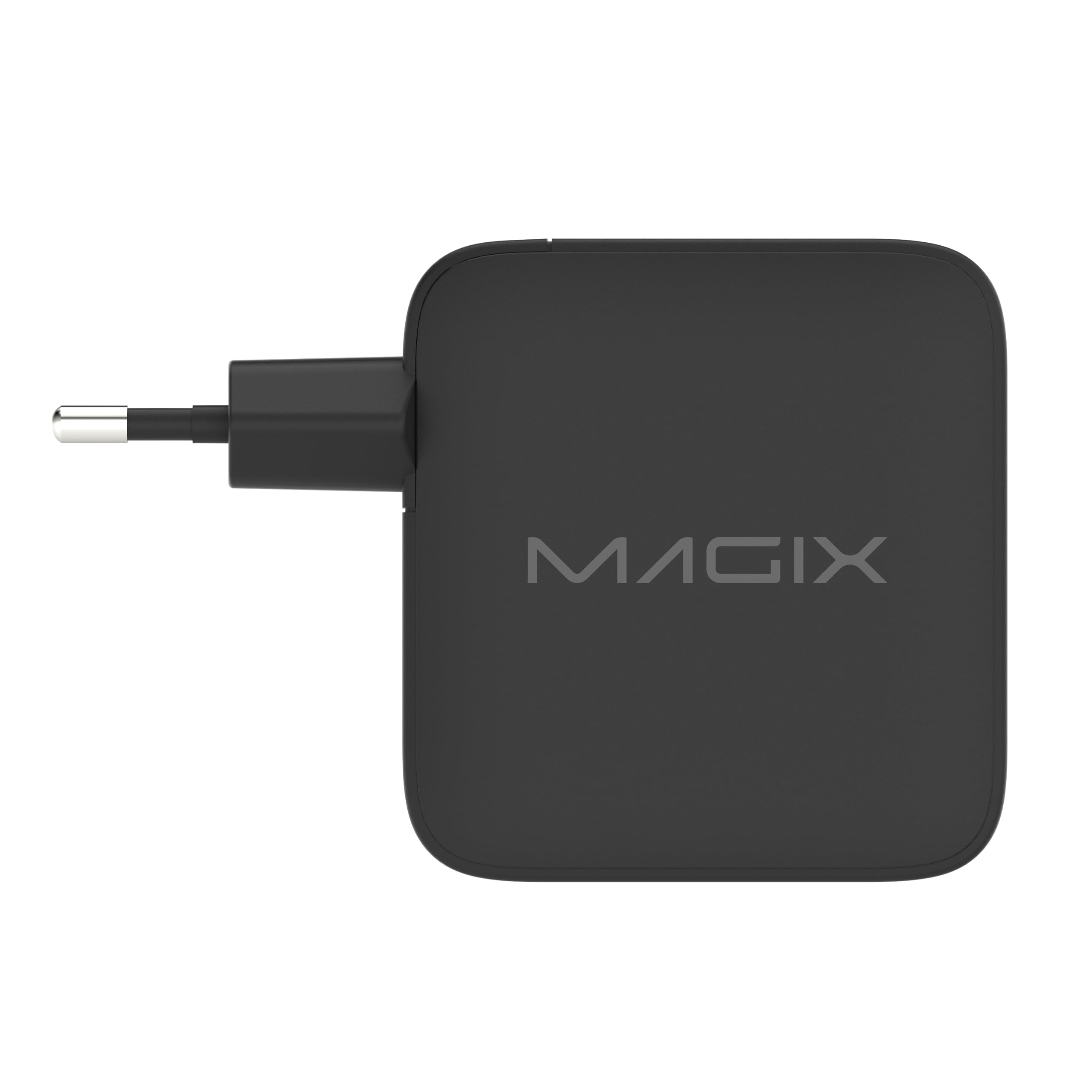 Magix Caricatore 4 Porte 140W, Caricabatterie GaN PD Power Delivery, 3x USB-C e 1x USB-A, per MacBook Pro, Dell XPS, iPhone 15/14/13/12 Series, iPad, Galaxy S23 Ultra, Switch e altro (EUR PLUG)