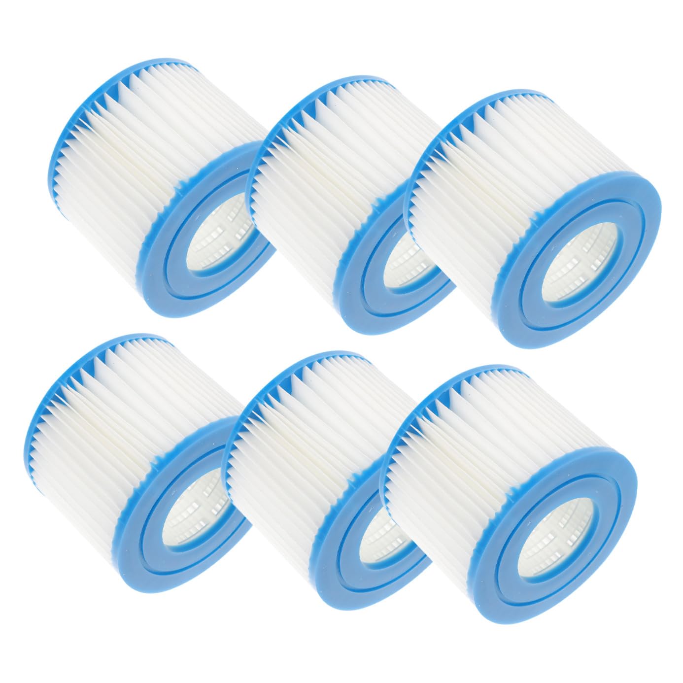 6 Piezas Filtro Piscina Tipo Vi Cartuchos Filtro Agua Duraderos para Bomba Herramienta Limpieza Agua Piscina Compatible Elementos Filtrantes Reemplazo