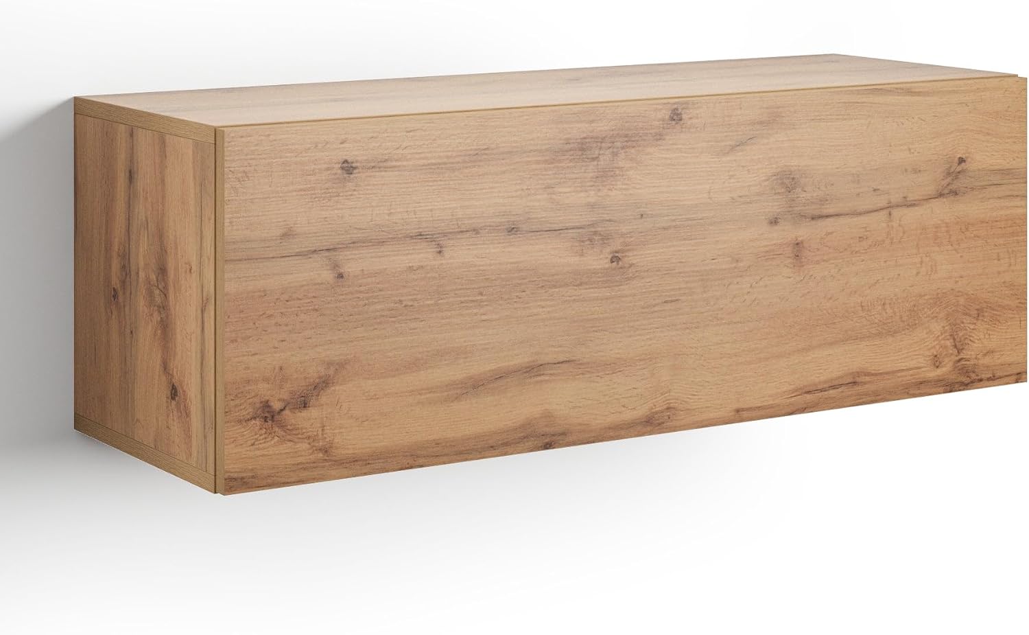 Mobili Fiver, Easy Wall Unit 40.94 in, with Flap Door, Rustic Oak, Made in Italy